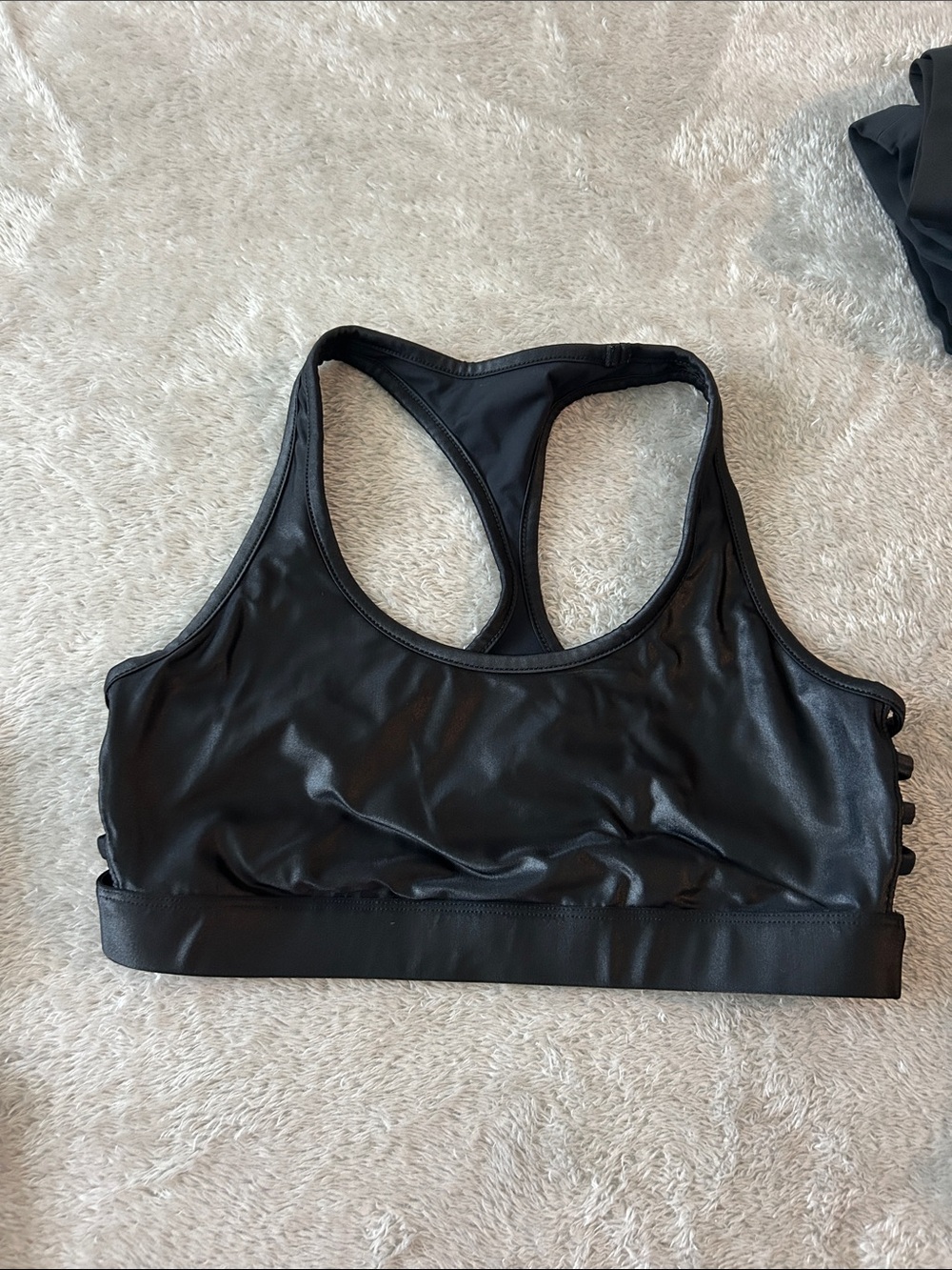 Black Racerback Sports Bra